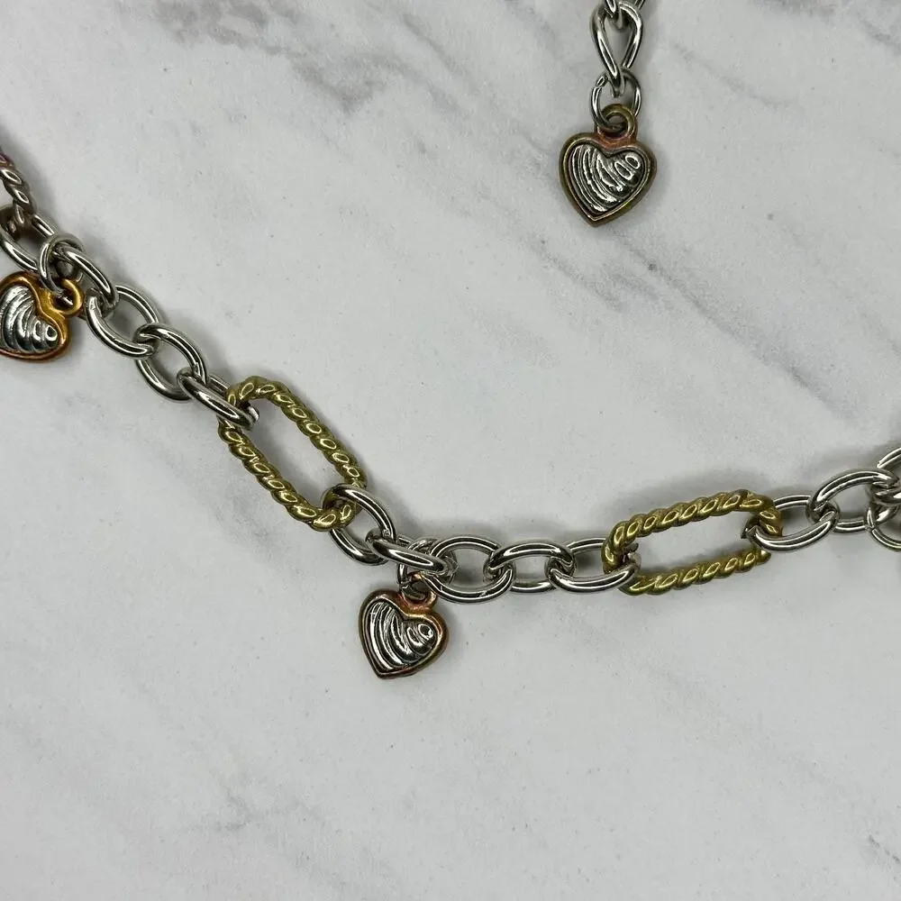 Heart Charm Silver Gold Chain Belt 2X/3X (2X/3X) ✨